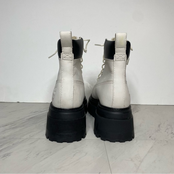 Timberland Sky White Black Chunky Lace Up Boot 9 - Picture 3 of 16